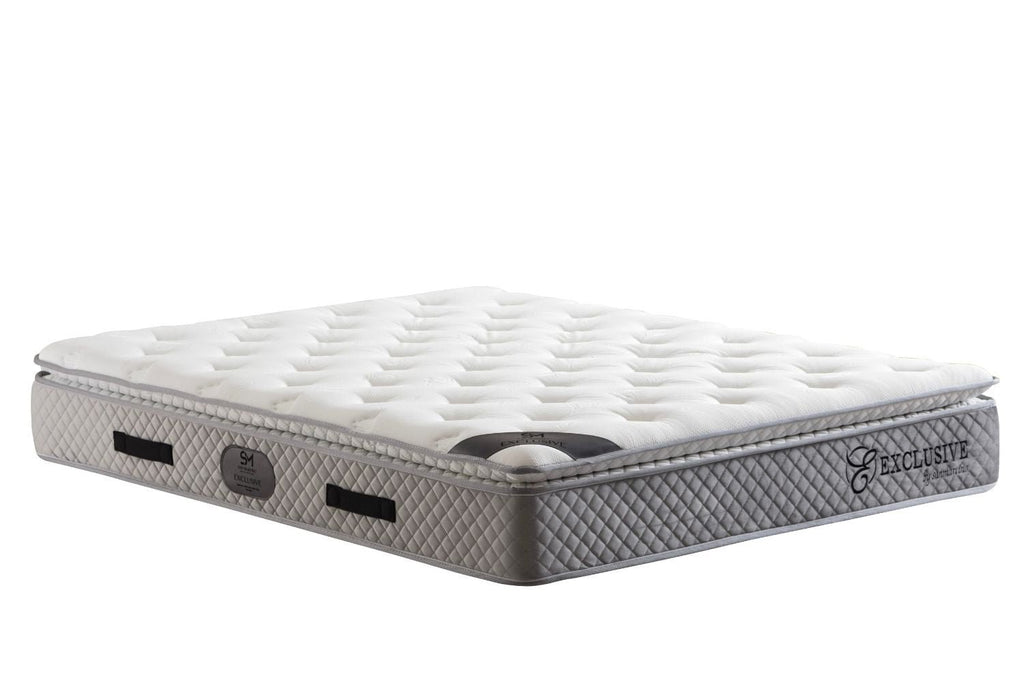 Matelas Ressort avec Surmatelas Gris 32 cm